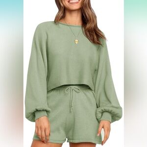 ZESICA Women's 2 Piece Sweater Outfits Set